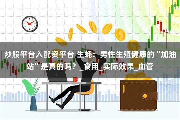 炒股平台入配资平台 生蚝：男性生殖健康的“加油站”是真的吗？_食用_实际效果_血管